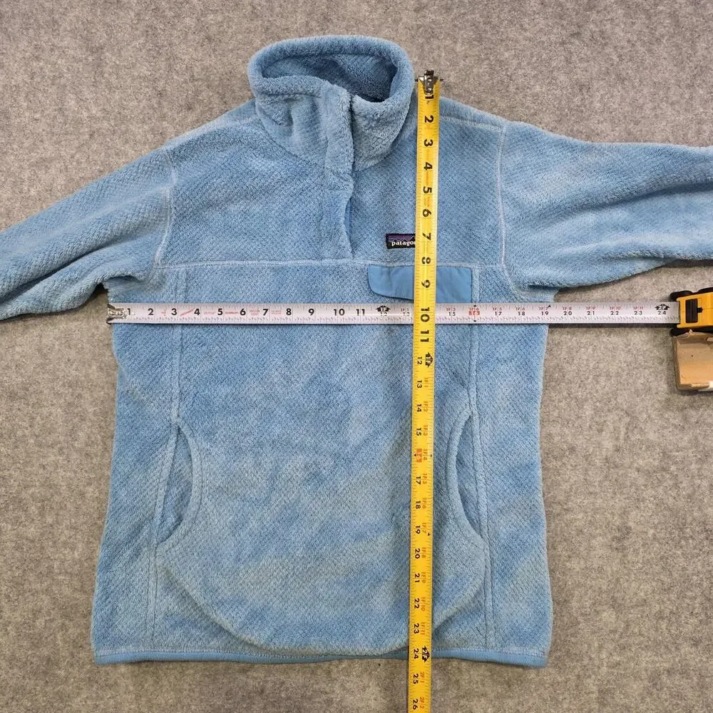 Patagonia Re-Tool Snap-T Pullover Jacket‎ Womens M Blue Polartec Thermal Fleece